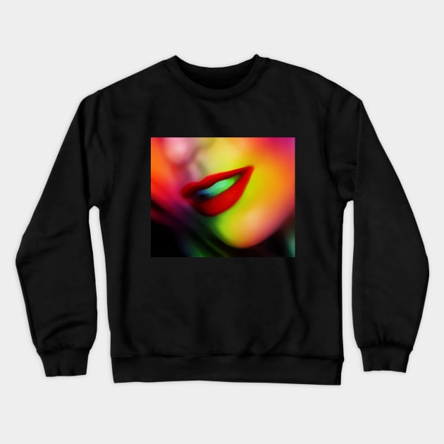 Red Lips Crewneck Sweatshirt by DulceDulce